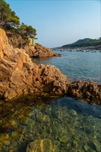 Beautiful Tamariu coast on a summer afternoon in the town of Palafrugell. Girona