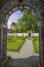 Mirror grotto in the paradise garden of the castle