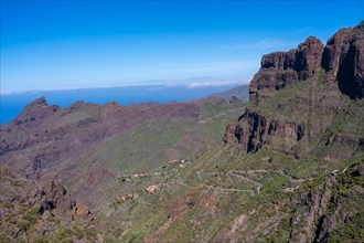 Masca Canyon in the mountain municipality in the north of Tenerife