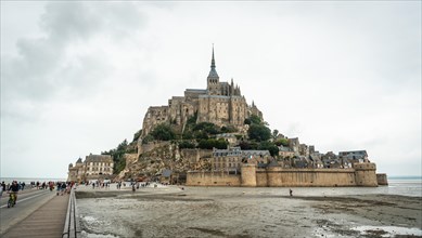 The famous Mont Saint-Michel Abbey