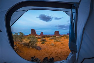 The stunning views from The View Campground campsite in Monument Valley itself. Utah