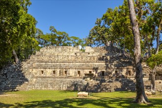 The astronomical pyramid of the temples of Copan Ruinas. Honduras
