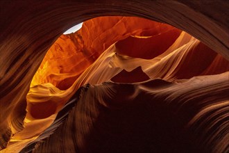 The cave and rocky mountains in Lower Antelope Arizona. United States