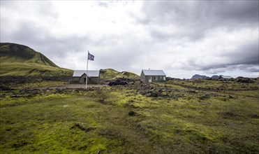 Traditional rural house on the 54 km trek from Landmannalaugar
