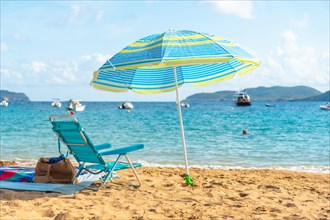 Paradisiacal beach umbrella