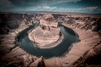 The stunning Horseshoe Bend with cinematic effect