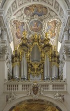 Organ in the baroque cathedral of