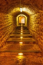 Internal tunnels of the wall of the medieval castle of Ibiza