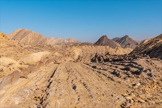 The impressive landscapes of Colas de Dragon in the desert of Tabernas