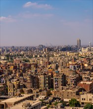 View of the Cairo city skyline from the Alabaster Mosque