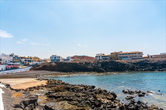 Tourist town of El Cotillo in the north of the island of Fuerteventura