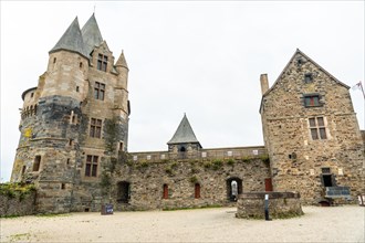 Interior of the medieval castle of Vitre. Ille-et-Vilaine department