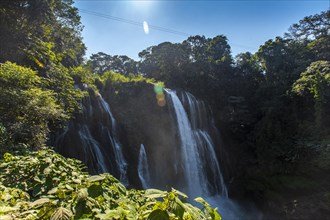 Long exposure at the Pulhapanzak waterfall on Lake Yojoa. Honduras