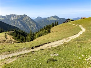 Hiking trail to the Hirschberghaus at Hirschberg and Kratze