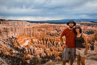 A couple in national park from Bryce Point