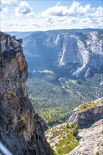 The incredible Taft point viewpoint in Yosemite National Park. United States