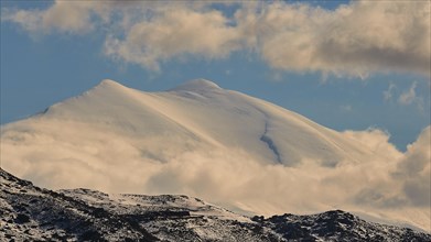 Snow-covered peak of Psiloritis