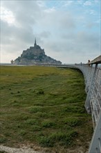 Precious arrival at Mont Saint-Michel in the Manche department