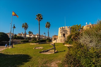 Beautiful Torre del Moro park in the coastal city of Torrevieja