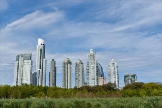 Skyline of Puerto Madero with Alvear Tower