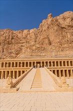 Lovely entrance to the Mortuary Temple of Hatshepsut in Luxor. Egypt