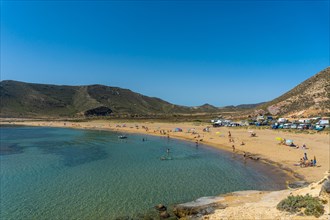 El Playazo de Rodalquilar in Cabo de Gata on a beautiful summer day