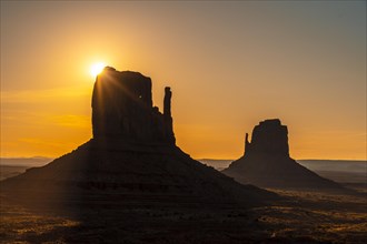 Detail of a bit of Monument Valley at its beautiful sunrise