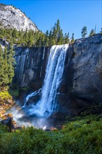 The Vernal Falls waterfall in Yosemite National Park