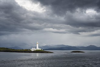The Lismore Lighthouse on the uninhabited island of Eilean Musdile