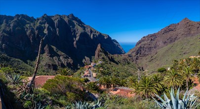 Panoramic in the mountain municipality of Masca in the north of Tenerife