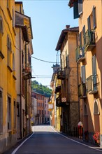 City Street in Porto Ceresio in a Sunny Summer Day in Porto Ceresio