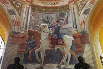 Painting Vittorio Emanuele II on Horseback
