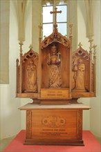 Late Gothic altar of the Ottilien Chapel built 1473