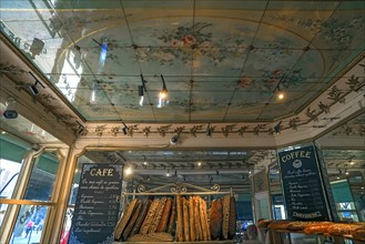 Historic bakery from 1875 with painted ceiling