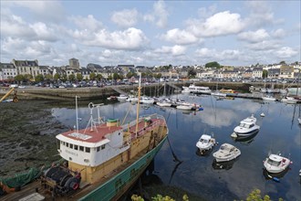 The inland port of Concarneau in Brittany. Finistere