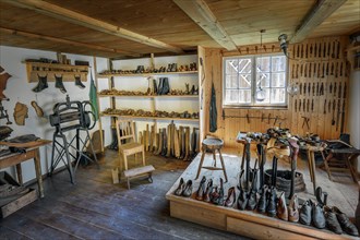 Shoemaker's workshop in the Swabian Open-Air Museum