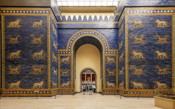 Ishtar Gate of Babylon in the Pergamon Museum Berlin Germany
