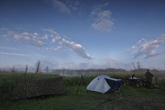 Camp of a nature photographer