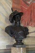 Bronze bust of General Alessandro La Mamora