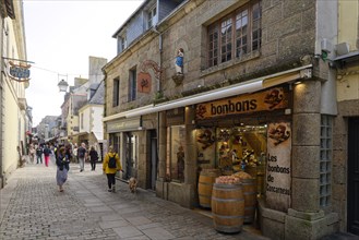 Shops and residences in the old town of Concarneau