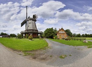 Windmill Messlingen is part of the Westphalian Mill Road and is located in Petershagen