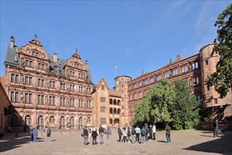 Castle courtyard with Friedrichsbau