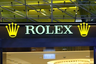 ROLEX lettering in the security area