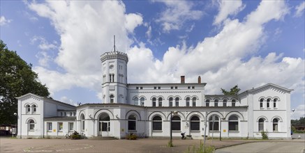 Stadthagen railway station Panorama Germany