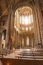Inside the Mont Saint-Michel Abbey church