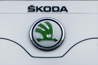 Logo of Czech car brand Car manufacturer Engine manufacturer Skoda today wholly owned subsidiary Part of integrated in company Volkswaqgen AG VW Group VW Group