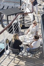 Tea Time on the Lido Deck of the cruise ship Vasco da Gama