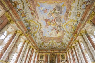 The ceiling painting in the Marble Hall is by Bartolomeo Altomonte