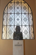 Bust of the freedom fighter Giuseppe Garibaldi