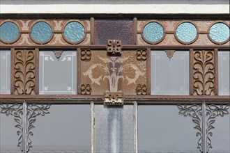 Window with Art Nouveau ornaments
